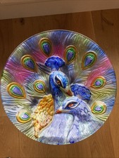 Beautiful glass peacock for sale  TROWBRIDGE