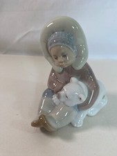 Lladro eskimo boy for sale  NORTHWICH