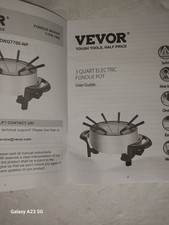 VEVOR Juego de Olla de Fondue Eléctrica para Queso y Chocolate, 3 Cuartos de Chocolate Derretido  segunda mano  Embacar hacia Mexico