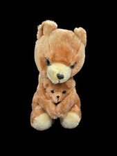1977 R Dakin Mamãe e Bebê Urso Brinquedo de Pelúcia 10" Natureza Bebês Pelúcia Marrom  comprar usado  Enviando para Brazil