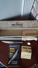 Cuchillo Magna Wonder de lujo vintage cocina rebanadora de alimentos caja folleto Suiza segunda mano  Embacar hacia Argentina