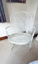 White wire chair for sale  FAKENHAM