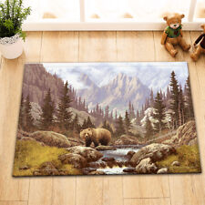 Tapete de banho Mountain Forest marrom piso de urso espuma com memória porta antiderrapante comprar usado  Enviando para Brazil