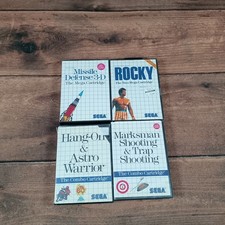 Lote de 4 jogos Sega Master System Rocky Missile Defense Hang On Marksman comprar usado Lote de 4 jogos Sega Master System Rocky Missile Defense Hang On Marksman comprar usado  Enviando para Brazil