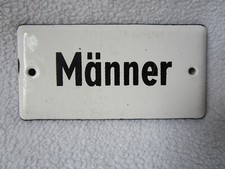 Altes emailschild männer gebraucht kaufen  Köln