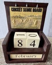 Perpetual calendar cricket for sale  ROTHERHAM