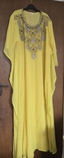 Womens yellow kaftan for sale  CLECKHEATON
