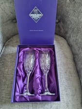 Pair chrystal champagne for sale  MAIDENHEAD