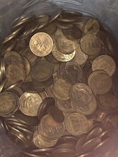 Lote de moedas brasileiras de bronze e alumínio de 1 kg – anos mistos de 1922 a 1939 comprar usado  Brasil 
