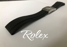 Pulseira de relógio preta 20MM 21MM OYSTERFLEX PARA ROLEX, DEEPSEA, SEADWELLER, GMT, DATEJUST, comprar usado  Enviando para Brazil