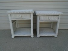 Wicker nightstands cottage for sale  Sarasota