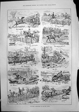 Antique print hunting for sale  UK