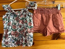 Roupa Janie and Jack Sunset Seekers floral top e patch shorts de bolso tamanho 2T comprar usado  Enviando para Brazil