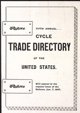 1896 bicycle dealer for sale  Moneta