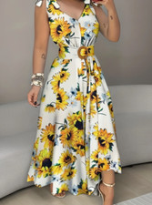 Sonnenblumen druck kleid gebraucht kaufen  Mannheim