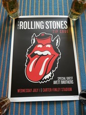 Pôster litográfico Rolling Stones CEP NCSU NC State Wolfpack 2015 Avett Bros comprar usado  Enviando para Brazil