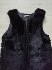 Gilet ecopelliccia nero usato  Milano
