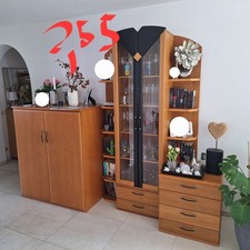 Wohnwand computerschrank buche gebraucht kaufen  Essen