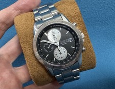 SEIKO cronógrafo 7T92-0EF0 relógio de quartzo masculino mostrador panda reverso raro comprar usado  Enviando para Brazil