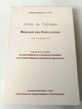 Cnrs biologie population d'occasion  Yffiniac