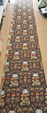 Brown floral fabric for sale  HUNTINGDON