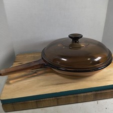 Pyrex Corning Vision âmbar 10 polegadas frigideira de vidro tampa inferior waffle EUA comprar usado  Enviando para Brazil
