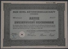 Max kohl aktiengesellschaft gebraucht kaufen  Deutschland