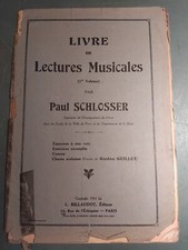 Livre lectures musicales d'occasion  Groslay