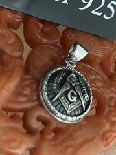 Silver masonic pendant for sale  BRIGHTON