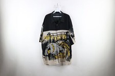 Camisa De Colección Años 90 Streetwear Para Hombres 2XL Estampado Completo Suelta Fiesta Máquina Perro Botón segunda mano  Embacar hacia Mexico