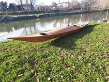 Kayak legno artigianale usato  Italia
