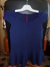 Shirt bleu marine d'occasion  Bergues