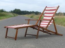 Holz liegestuhl deckchair gebraucht kaufen  Krefeld