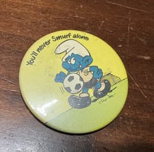 Vintage smurf football for sale  DONCASTER