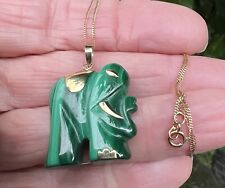 14ct gold malachite for sale  LEEK