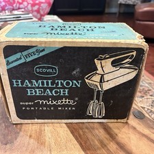 Usado, MISTURADOR PORTÁTIL VINTAGE SCOVILL HAMILTON BEACH SUPER MIXETTE 79 amarelo pálido comprar usado  Enviando para Brazil