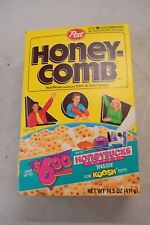 Caja de cereales vacía vintage de los años 90 después de panal. HONEYBUCKS Koosh Vortex Ads segunda mano  Embacar hacia Argentina