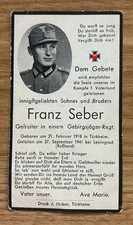 Sterbebild wk2 türkheim gebraucht kaufen  Bocholt