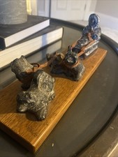 Wolf carved soapstone for sale  BOURNEMOUTH