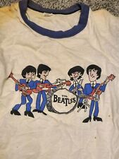 Camiseta The Beatles desenho animado anos 70 anos 80 vintage ponto único banda campainha Hanes Med comprar usado  Enviando para Brazil