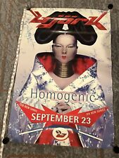 Álbum de póster promocional original Bjork / Homogenic 1997 EE. UU. 24x36 segunda mano  Embacar hacia Mexico