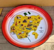 Panela de arroz nigeriana esmaltada colorida grande... 20" de diâmetro. Profundidade 1-3/4" comprar usado  Enviando para Brazil