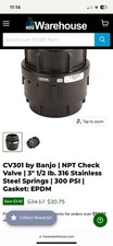 Cv301 banjo npt for sale  Tunas