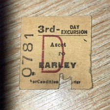 Half. railway. ticket for sale  SHIFNAL