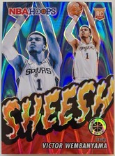 💥Victor Wembanyama-2023-24 NBA Hoops Premium Stock-Sheesh-Red Seismic-#/199-RC comprar usado  Enviando para Brazil