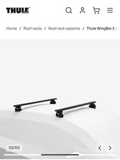 Thule wingbar evoroof for sale  Montebello