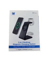 Carregador magnético sem fio Just Wireless 3 em 1 compatível com MagSafe USB comprar usado  Enviando para Brazil