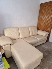 divano beige pelle usato  Cremona