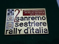 Sanremo sestriere rally usato  Bussoleno