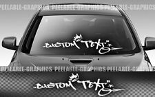 Texto personalizado personalizado grafite para-brisa banner adesivo carro caminhão JDM comprar usado  Enviando para Brazil